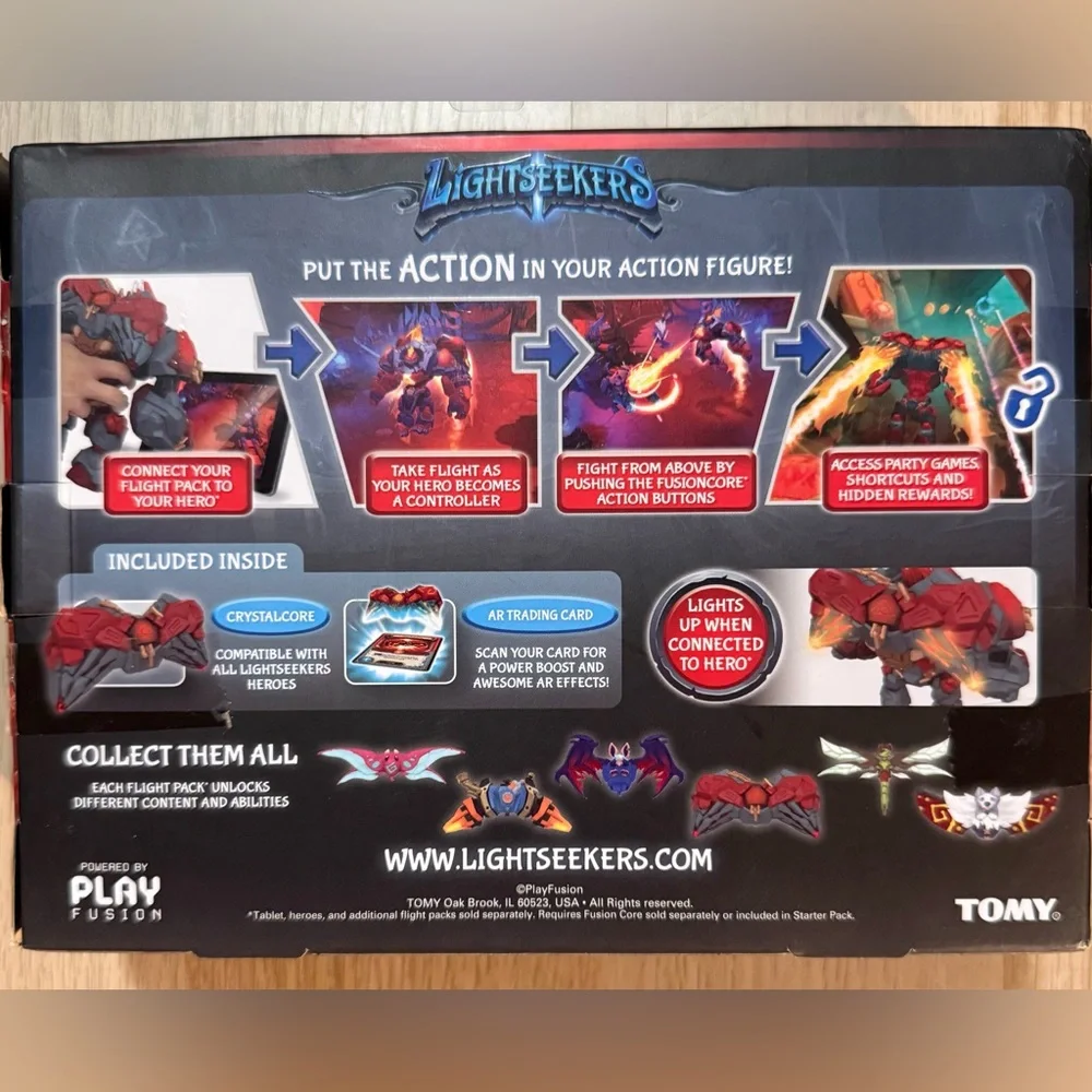 Lightseekers Awakening Crystalcore Flight Pack - Red and Black